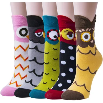 5 пар женских забавных носков, уютные забавные носки с милым принтом, новинка, носки с кошками для женщин, подарки