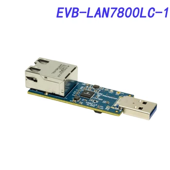 Оценочная плата EVB-LAN7800LC-1, контроллер LAN 7800 USB-Ethernet, USB A-Gigabit Ethernet, питание от шины