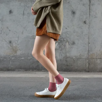 Японские модные однотонные короткие носки, женские повседневные хлопковые дышащие носки до щиколотки с глубоким вырезом, милые короткие носки для девочек в стиле колледжа 5
