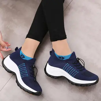 спортивные кроссовки на танкетке с носком, женская обувь для отдыха, спортивные профессиональные женские кроссовки для бега, дизайнеры teniss bity YDX2