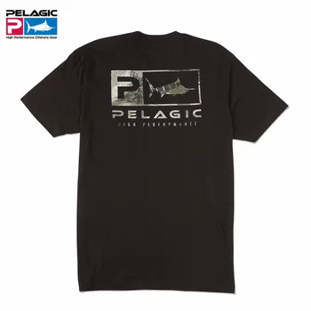 Мужская футболка Pelagic 2023 для рыбалки, уличная одежда для рыболовов с коротким рукавом, UPF 50, Летняя защита от солнца, спортивные топы на открытом воздухе, одежда для снаряжения