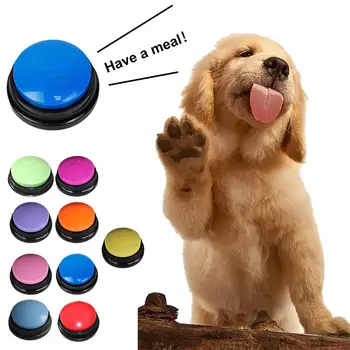 Диктофон для собак Креативный легкий и четкий голос, кнопка персонального разговора, кнопка звука для дрессировки домашних животных