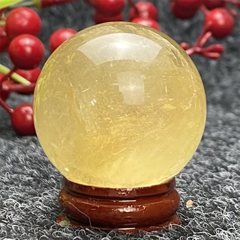 Энергетический шар из желтого кальцита для волшебников, необходимые украшения для декора комнаты исцеления