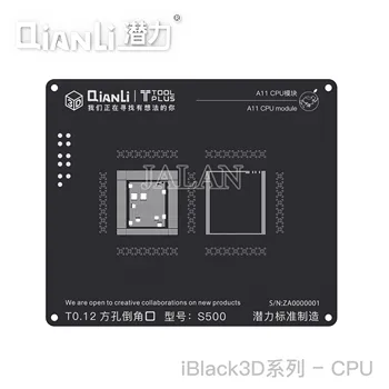 Qianli 3D Наборы Трафаретов Для Реболлинга Процессора Для A7 A8 A9 A10 A11 A12 CPU IC Чипы BGA Ремонт Пайки Материнской платы