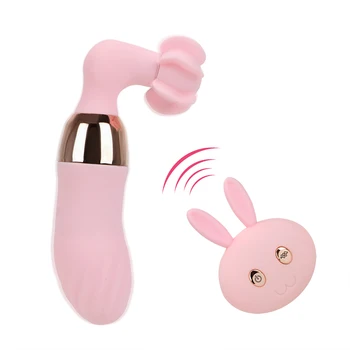 Стимулятор Клитора Секс-Игрушки Для Женщин С Дистанционным Управлением Вибратор С Вращением Кролика Вибратор 12 Частот Женская Мастурбация 0