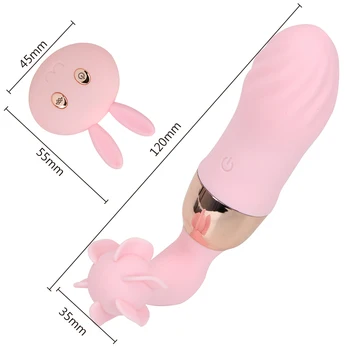 Стимулятор Клитора Секс-Игрушки Для Женщин С Дистанционным Управлением Вибратор С Вращением Кролика Вибратор 12 Частот Женская Мастурбация 1