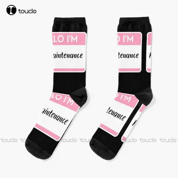 Новые носки Hello I'M High Maintenance, мужские носки-новинки, Персонализированные носки для взрослых унисекс на заказ, популярные праздничные подарки