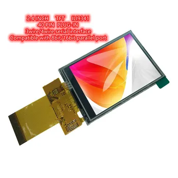 TFT LCD 2.4/2.8/3.5 емкостный резистивный сенсорный дисплей с 40-дюймовым разъемом для подключения к разъему ILI9488, контроллер ILI9341 с шагом 0,5 мм
