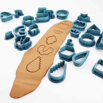 Набор Пластиковых резаков для полимерной глины, набор для изготовления сережек, штампы разных форм, Детские украшения ручной работы, Инструмент для нарезки глины 1