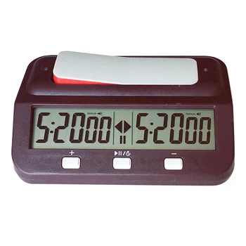 Таймер обратного отсчета Профессиональные цифровые шахматные часы с пластиковым питанием от батарейки, многофункциональные и легкие для тренировок 3