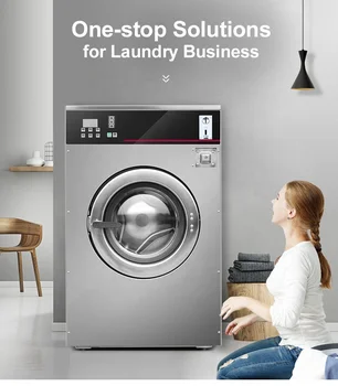 Лучшие популярные стиральные машины В Перу Вытяжная стиральная машина для белья Коммерческая машина для прачечных 4