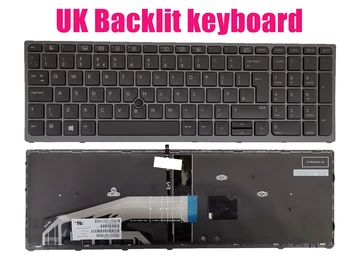 Клавиатура с подсветкой в Великобритании для HP Zbook 15 G3/15 G4/17 G3/17 G4 848311-031
