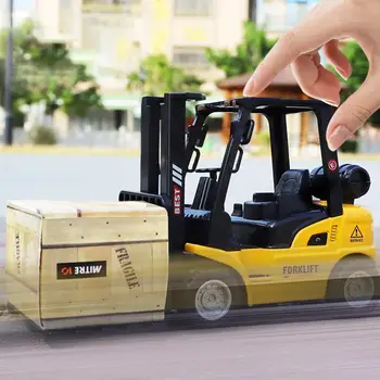 Игрушечный вилочный погрузчик, имитирующий грузовой и ручной подъемник, откидная модель транспортного средства, подарок для детей в возрасте от 3 лет, Подарочный набор