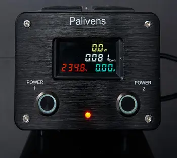 Новая модель 2 road switch мощностью 3000 Вт 15А Palivens P20 audio выделенный сетевой фильтр очиститель молниезащиты штепсельная розетка