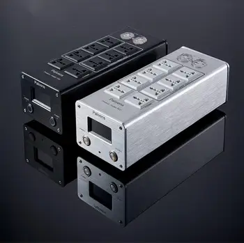 Новая модель 2 road switch мощностью 3000 Вт 15А Palivens P20 audio выделенный сетевой фильтр очиститель молниезащиты штепсельная розетка 2