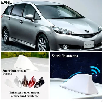 Для Toyota Wish Антенна в виде Акульих плавников Усилитель FM-сигнала Суперантенны Водонепроницаемый Усилитель сигнала FM/AM Радиоантенны