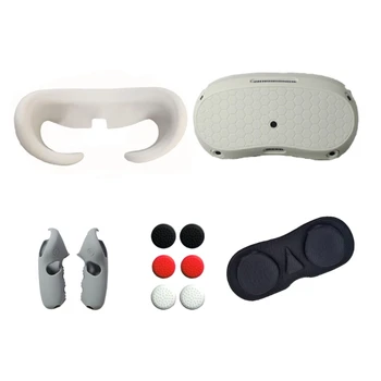 1 Комплект силиконовых защитных чехлов виртуальной гарнитуры для шлема Pico4, Лицевая крышка, контроллер объектива, Защитные Коромысла