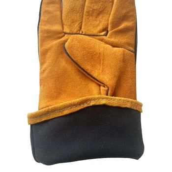 Сварочные перчатки Из термостойкой кожи, Устойчивые к высоким температурам Перчатки Оптом 3