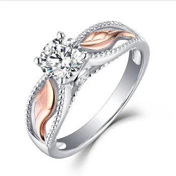 Кольцо из нержавеющей стали для женщин, модный тренд, Геометрические скрещенные крылья, кольцо на палец, женское предложение, Обручальные украшения