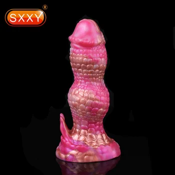Фаллоимитатор SXXY Big Knot Fantasy С анальной пробкой на присоске, Реалистичный Массаж пениса животного, Мастурбация, Сексуальные Игрушки, Сексуальный Магазин для женщин и мужчин