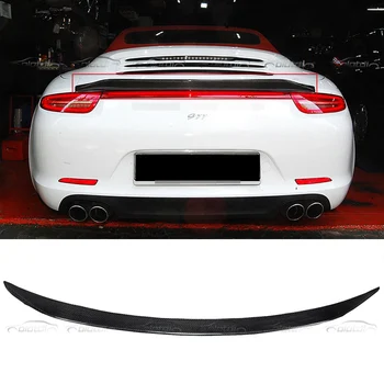 Задний спойлер багажника из углеродного волокна, крыло, выступ багажника для Porsche Carrera 911 991 991.1 991.2 2015-2018 0