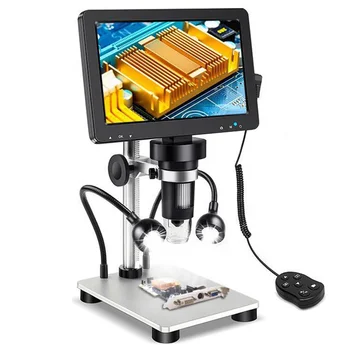 7-Дюймовый ЖК-Цифровой Микроскопический Дисплей 1080P HD С Длинным Объективом 1200X Для Ремонта Телефона SMD/SMT Микроскоп для Пайки электроники