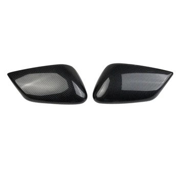 Автомобильные чехлы для зеркал заднего вида из углеродного волокна, Крышка бокового зеркала заднего вида для KIA EV6 2021 2022 LHD 0