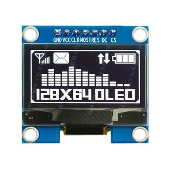 Монохромный FPC 7PIN SPI Последовательный Порт Белый/Синий цвет 1,3-дюймовый 128x64 OLED-дисплей Модуль Экран LCD LCM 1,3 
