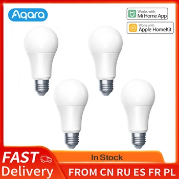 Aqara Светодиодная лампа 9W E27 2700K-6500K 806lum Умная Светодиодная лампа белого цвета Работает с домашними наборами и приложением MI Home